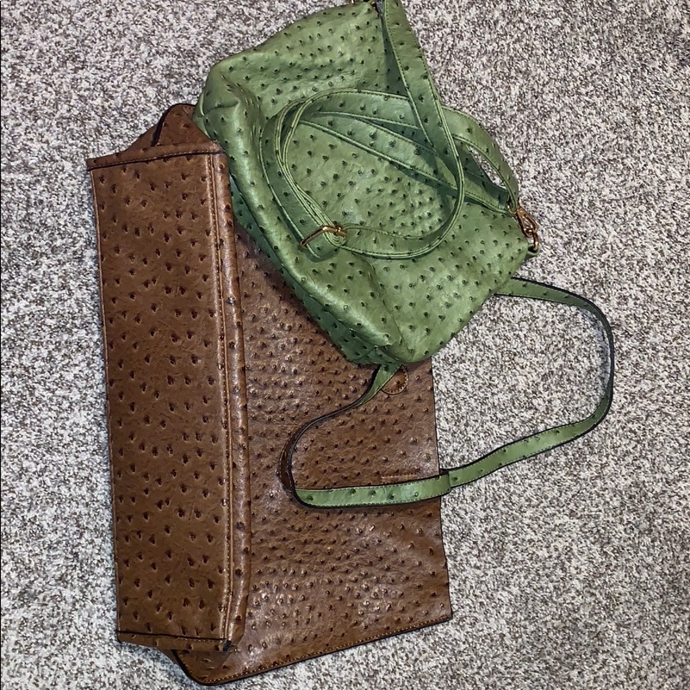 Reversible tote & matching purse that fits inside